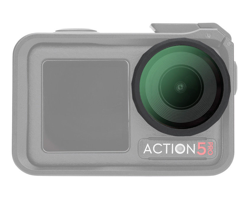 Ультрафиолетовый светофильтр для DJI Osmo Action 4 / Action 5 Pro с крышкой Ультрафиолетовый светофильтр для DJI Osmo Action 4 / Action 5 Pro с крышкой