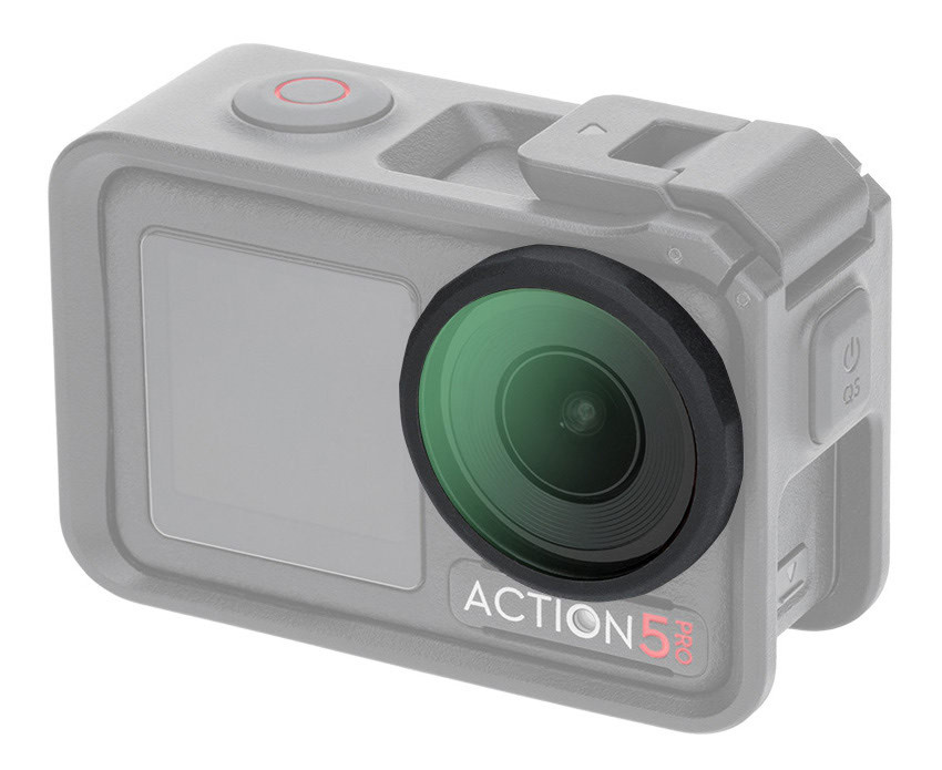 Ультрафиолетовый светофильтр для DJI Osmo Action 4 / Action 5 Pro с крышкой Ультрафиолетовый светофильтр для DJI Osmo Action 4 / Action 5 Pro с крышкой