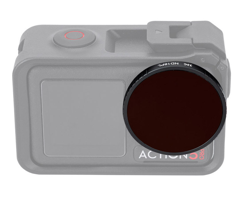 Набор нейтрально-поляризационных фильтров для DJI Osmo Action 5 Pro / Action 4 / Action 3 (ND8PL, ND16PL, ND32PL, ND64PL)