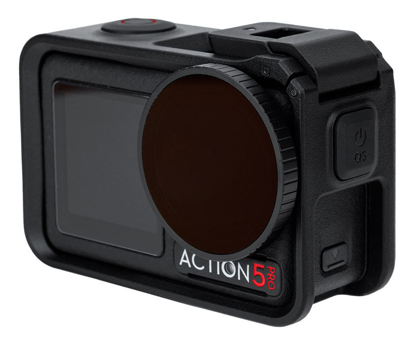 Набор нейтрально-поляризационных фильтров для DJI Osmo Action 5 Pro / Action 4 / Action 3 (ND8PL, ND16PL, ND32PL, ND64PL)