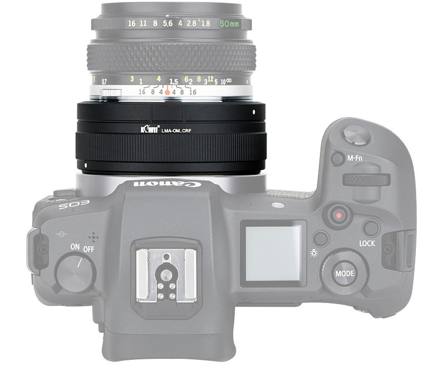 Адаптер для установки объективов Olympus OM на фотокамеры Canon RF
