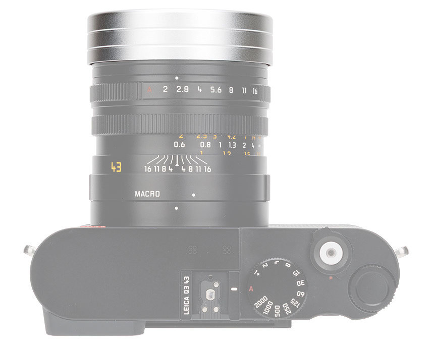 Крышка объектива Leica Q3 43 / Q3 / Q2 / Q / Q-P (серебристая)