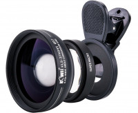 Широкоугольный конвертер 37 мм 0.45X с макро и клипсой для смартфона