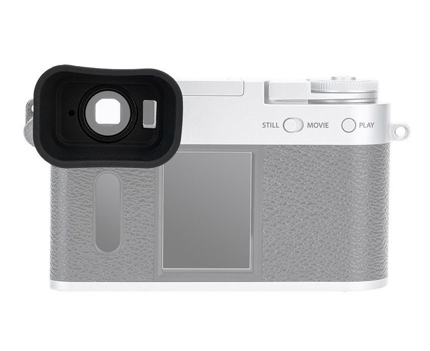 Наглазник для Fujifilm X Half удлинённый (серебристый)