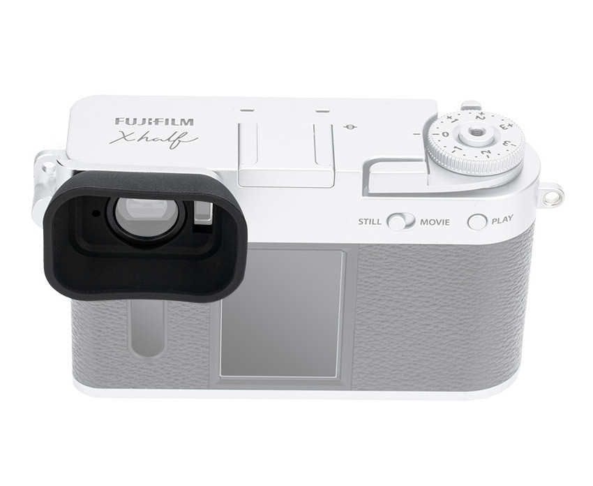 Наглазник для Fujifilm X Half удлинённый (серебристый)