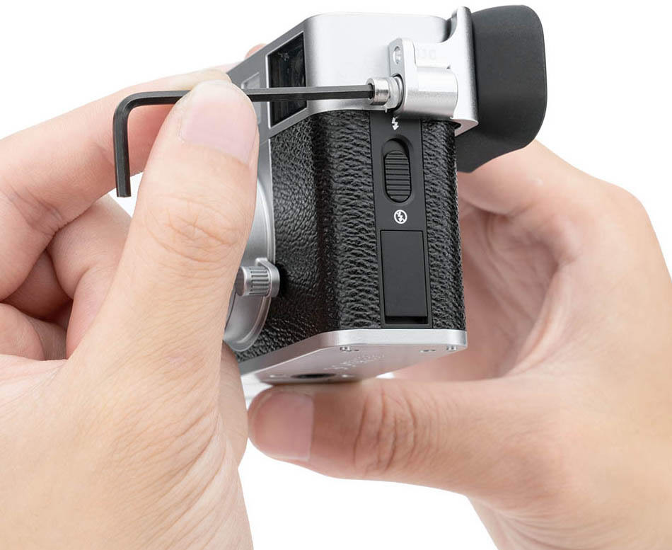 Наглазник для Fujifilm X Half удлинённый (серебристый)