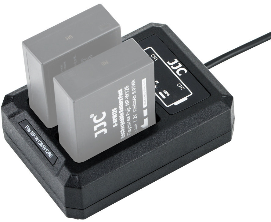 Зарядное устройство для двух аккумуляторов Fujifilm NP-W126
