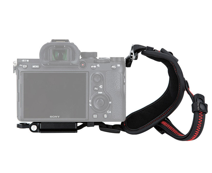 Трехточечный кистевой ремень для беззеркальных камер с площадкой Arca-Swiss (красный)