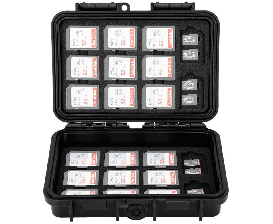 Защитный бокс на 88 шт microSD и 44 шт SD карт памяти