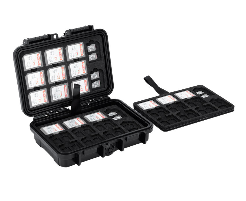 Защитный бокс на 88 шт microSD и 44 шт SD карт памяти