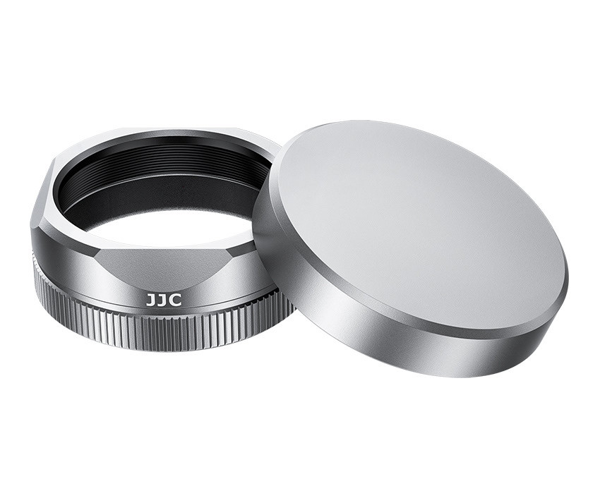 Бленда квадратная с крышкой для Fujifilm X Half (серебристая)