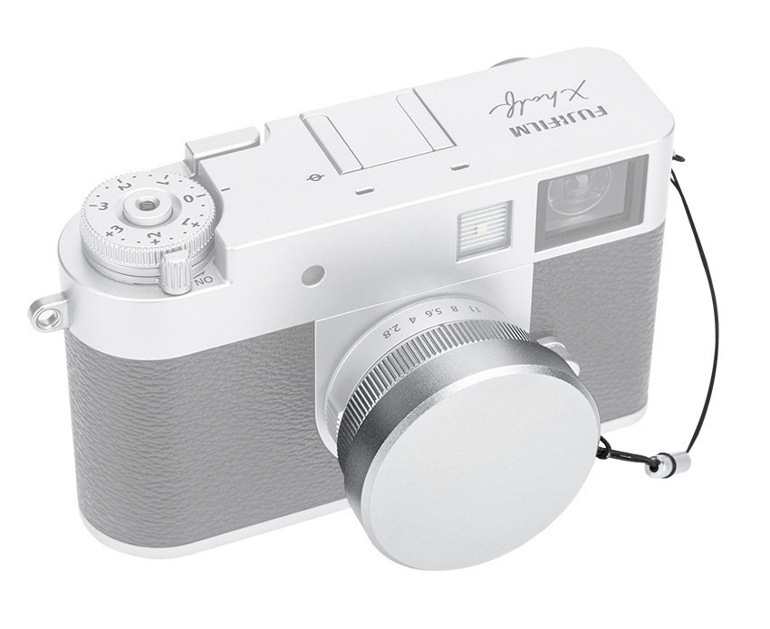 Бленда квадратная с крышкой для Fujifilm X Half (серебристая)