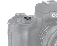 Мягкая спусковая кнопка безрезьбовая (черный цвет) округлая