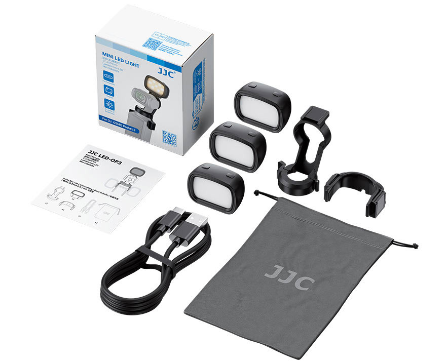 Мини LED свет для DJI Osmo Pocket 3 (три LED панели)