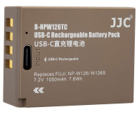 Аккумулятор JJC типа Fujifilm NP-W126 с зарядным портом Type-C