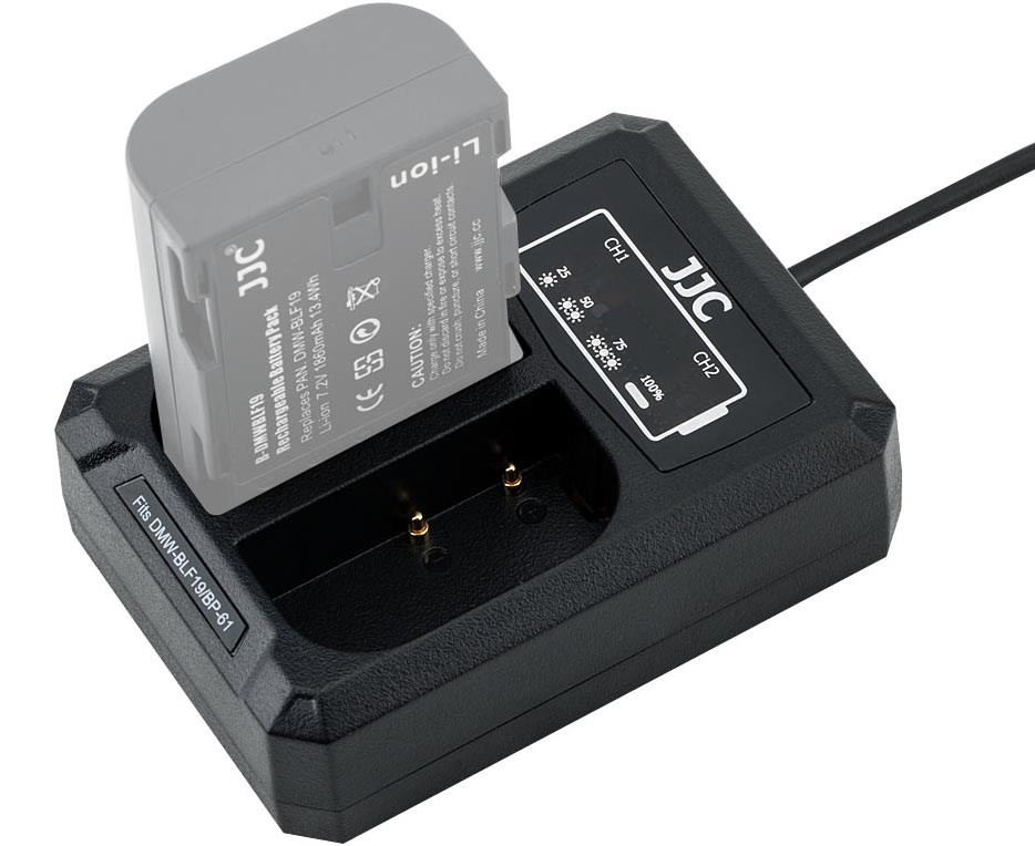 Зарядное устройство для двух аккумуляторов Panasonic DMW-BLF19 / DMW-BLK22 / Sigma BP-61