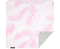 Мягкий защитный чехол конверт для камеры, объектива, планшета, игровой консоли 50x50 см (узор розовое перо)