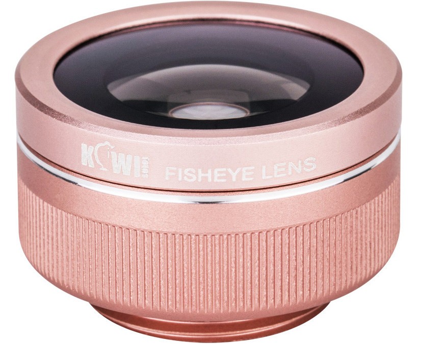 Набор оптики рыбий глаз, широкоугольный конвертер с макро насадкой для смартфона, розовый цвет