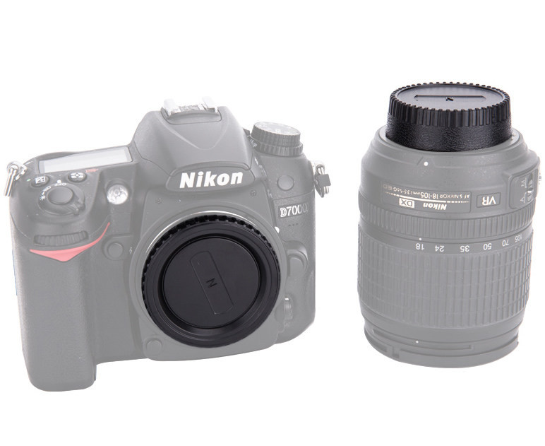 Комплект крышек для Nikon F (для корпуса камеры и задняя для объектива)