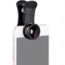Набор оптики рыбий глаз, широкоугольный конвертер с макро насадкой для смартфона, черный цвет
