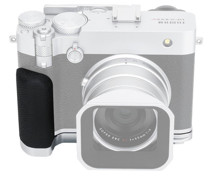 L-образная рукоятка для Fujifilm GFX100RF (серебристая) L-образная рукоятка для Fujifilm GFX100RF (серебристая)