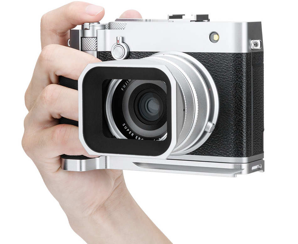 L-образная рукоятка для Fujifilm GFX100RF (серебристая) L-образная рукоятка для Fujifilm GFX100RF (серебристая)