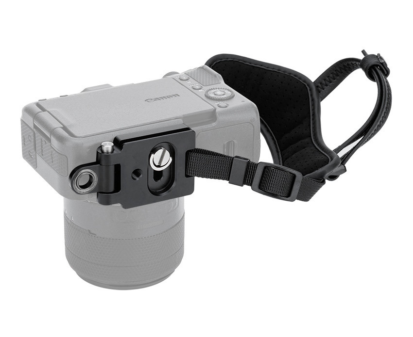 Кистевой ремень для зеркальных и беззеркальных камер с площадкой Arca-Swiss (чёрный)