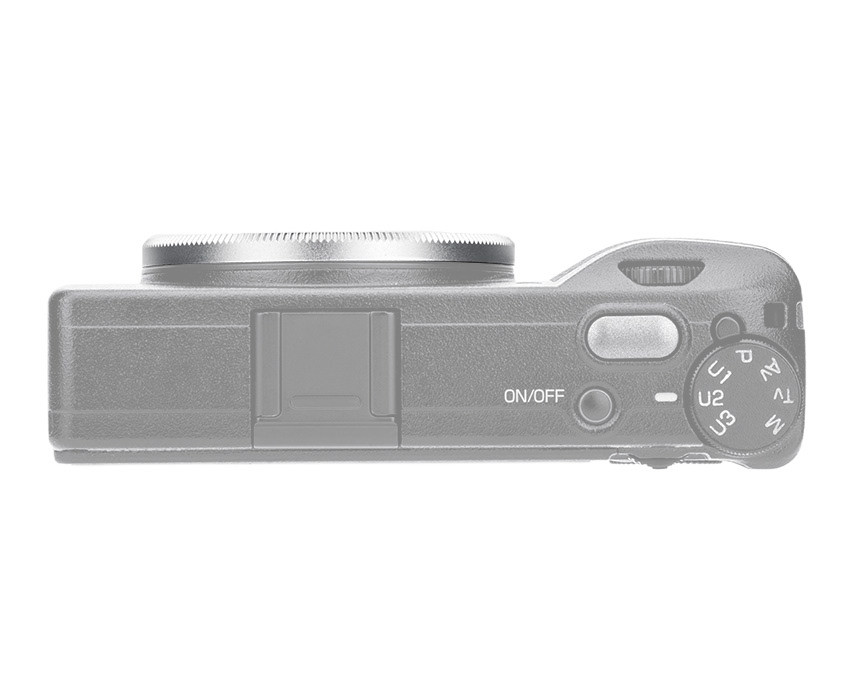 Декоративное кольцо для объектива Ricoh GR III (серебристое)