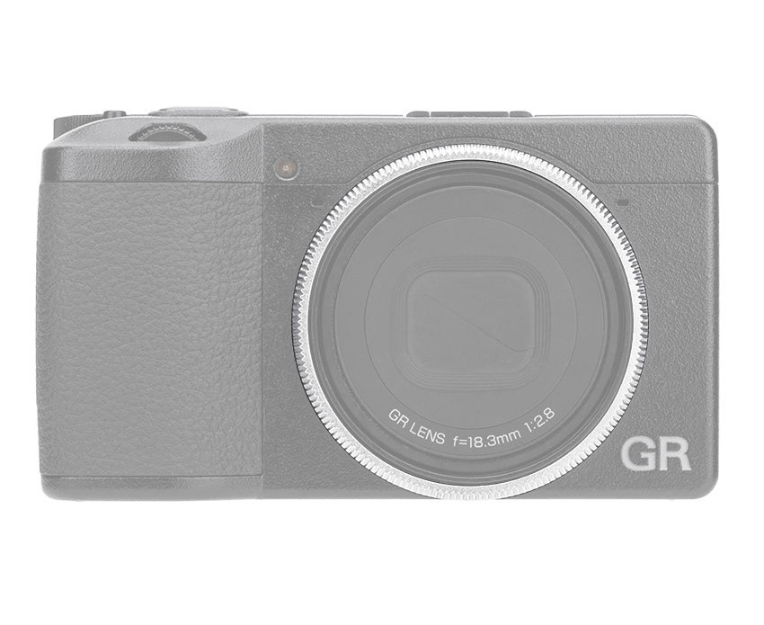 Декоративное кольцо для объектива Ricoh GR III (серебристое)