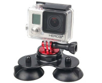 Тройная присоска для крепления экшн-камер