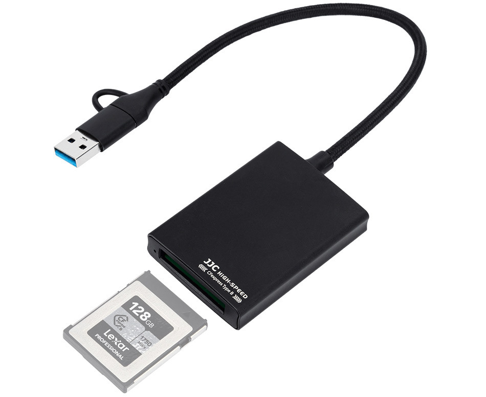 Картридер CFexpress Type B (USB-A / USB-C 3.2 Gen2 10Gbps)
