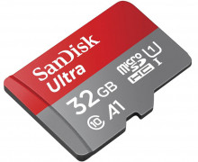 Карта памяти microSDHC UHS-I Sandisk Ultra 32 Гб, 120 МБ/с, Class 10