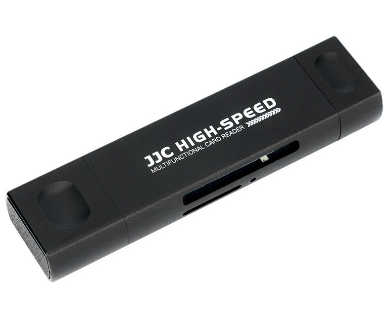 Картридер USB 3.0 + Type-C + Lightning OTG для SD и MicroSD карт памяти (чёрный)