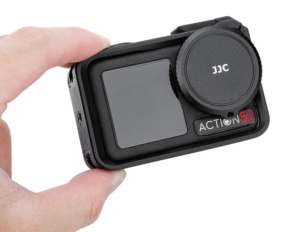 Металлическая защитная крышка объектива DJI Osmo Action 5 Pro / 4 / 3 с держателем