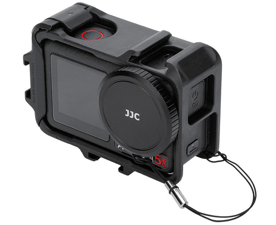 Металлическая защитная крышка объектива DJI Osmo Action 5 Pro / 4 / 3 с держателем