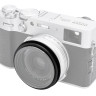 Квадратная бленда для Fujifilm X100VI, X100V, X100F с адаптером на 49 мм (чёрная)