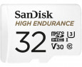 Карта памяти microSDHC UHS-I U3 Sandisk High Endurance 32 Гб, 100 МБ/с, Class 10 V30