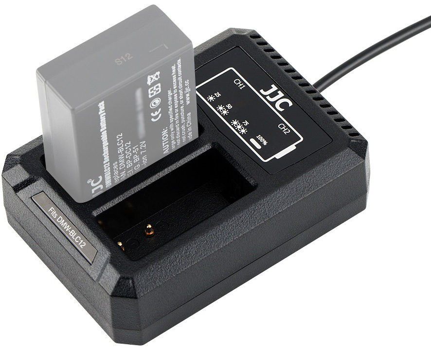 Зарядное устройство для двух аккумуляторов Panasonic DMW-BLC12 / Leica BP-DC12 / Sigma BP-51