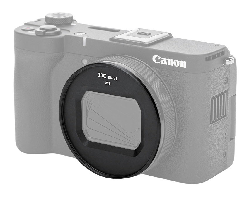 Переходное кольцо для Canon Powershot V1 на 58 мм с крышкой