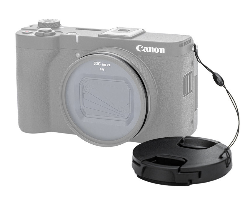 Переходное кольцо для Canon Powershot V1 на 58 мм с крышкой