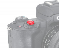 Мягкая спусковая кнопка безрезьбовая (красный цвет) округлая