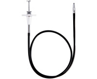 Механический спусковой тросик 70 см. с механизмом фиксации (серебристый)