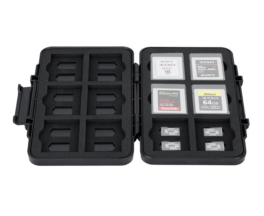 Защитный бокс на 12 CFexpress Type B / XQD и 24 microSD карт памяти