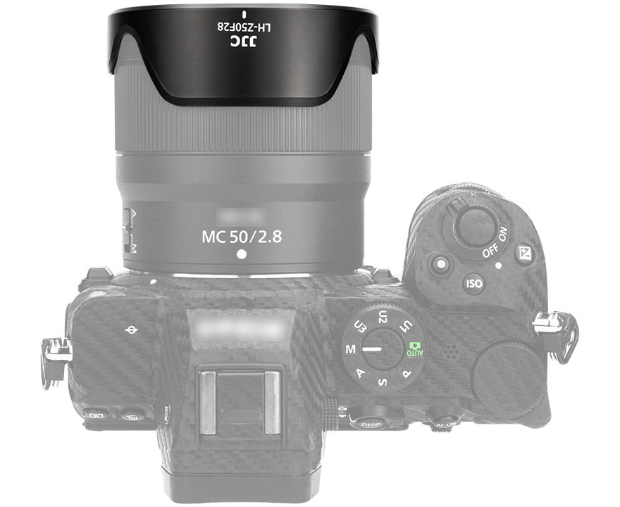Бленда JJC LH-Z50F28 BLACK для объектива Nikon Z MC 50mm f2.8 Macro лепестковая