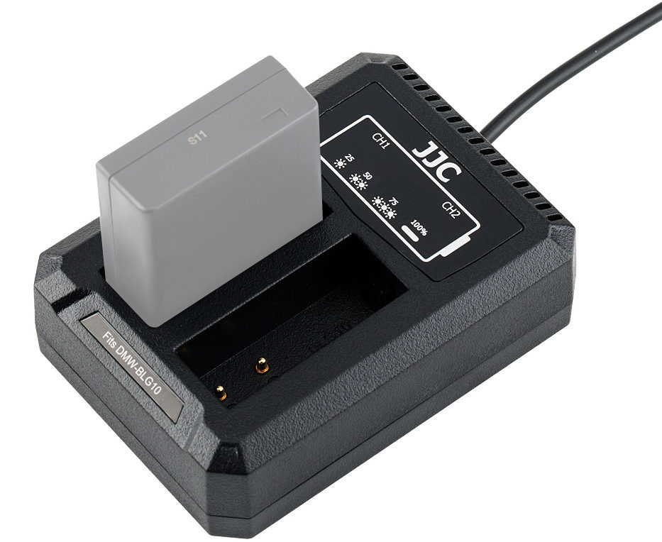 Зарядное устройство для двух аккумуляторов Panasonic DMW-BLG10 /  DMW-BLE9 / Leica BP-DC15