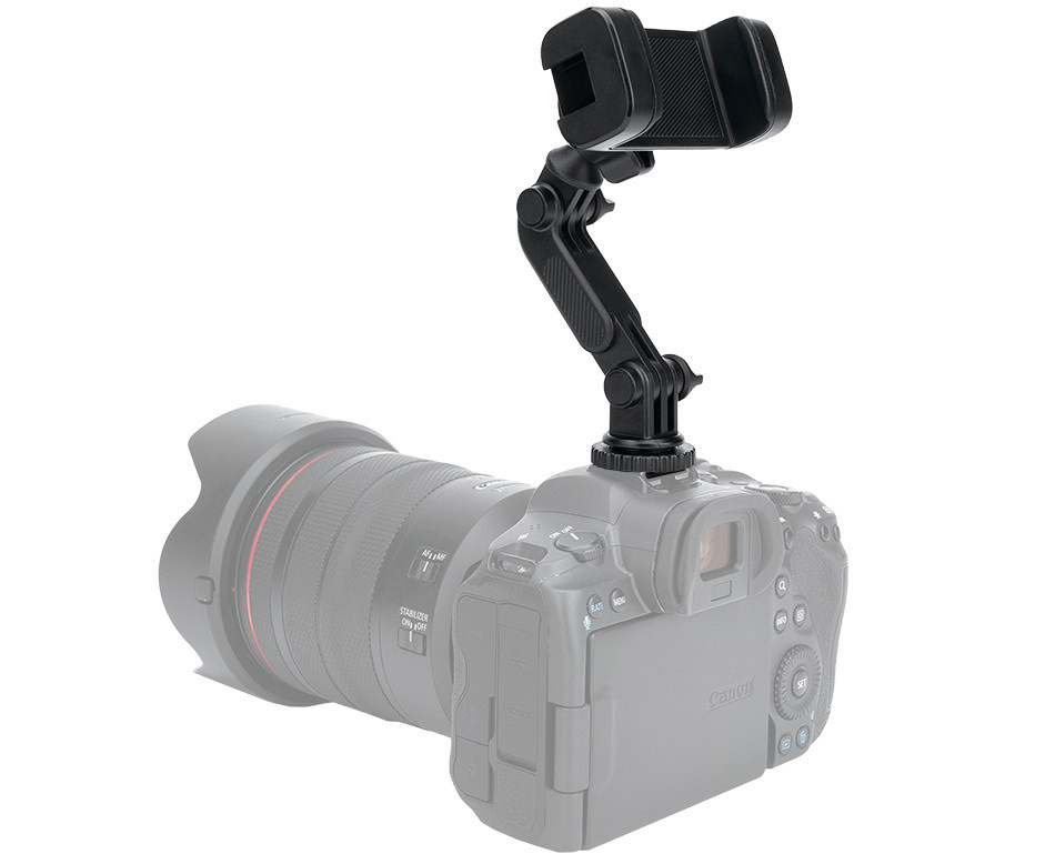 Крепление смартфона или экшн камеры в горячий башмак или штатив с холодным башмаком