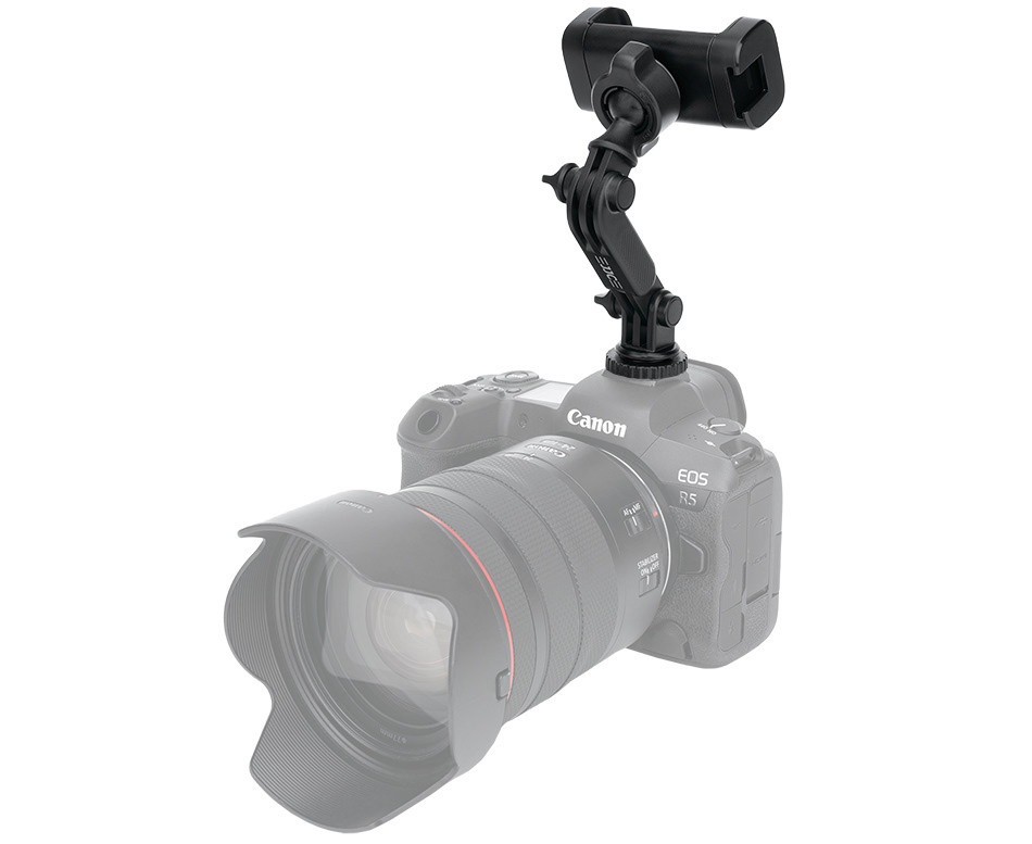 Крепление смартфона или экшн камеры в горячий башмак или штатив с холодным башмаком