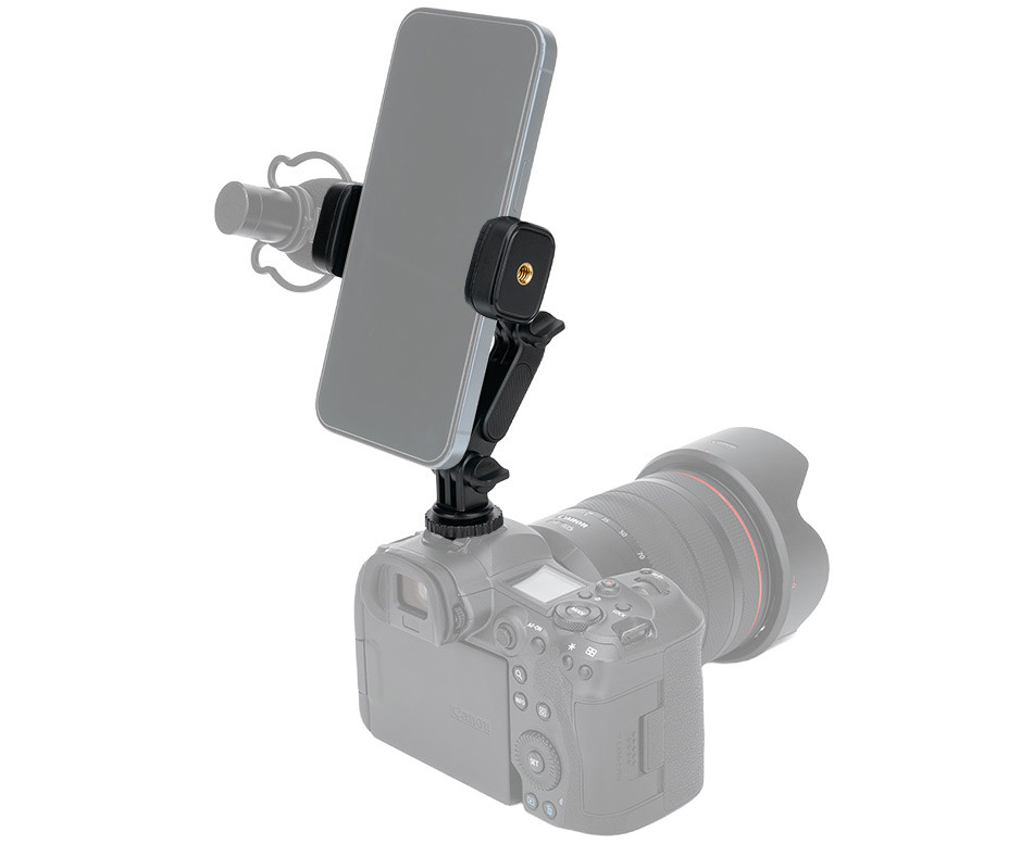 Крепление смартфона или экшн камеры в горячий башмак или штатив с холодным башмаком