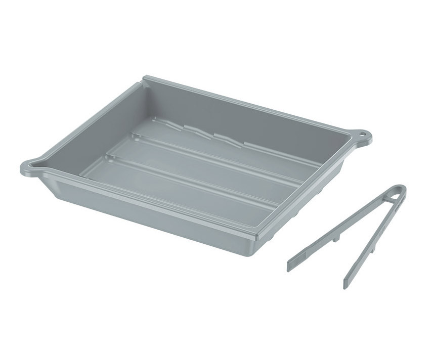 Кювета для проявки с щипцами (серый цвет)