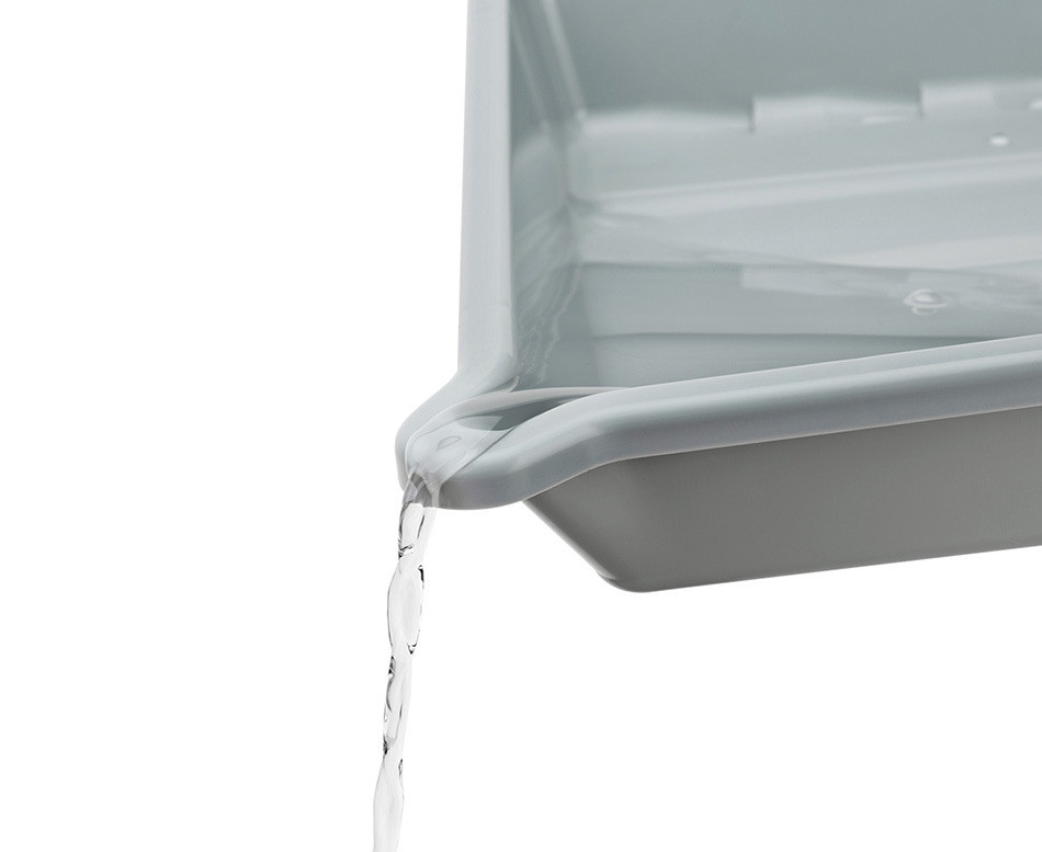 Кювета для проявки с щипцами (серый цвет)